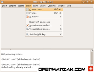 Connections view man in the middle attack openmaniak ettercap