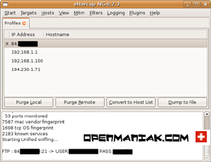 openmaniak ettercap man in the middle attack Profiles view