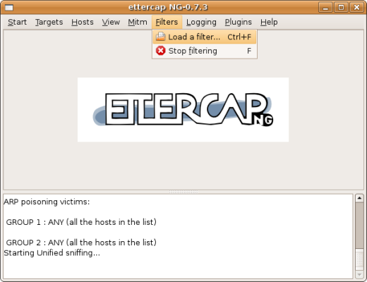 ettercap load ssh downgrade filter