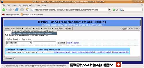 ipplan Create different customers