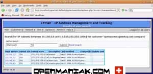 IPplan configuration 		Subnets creation