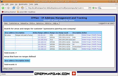 ipplan Supernets list