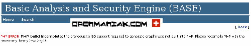 BASE  Basic Analysis Security Engine Snort_inline PHP ERROR: PHP build incomplete