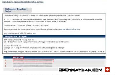 snort website oinkmaster code