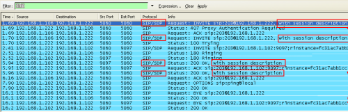 wireshark capture sip registration