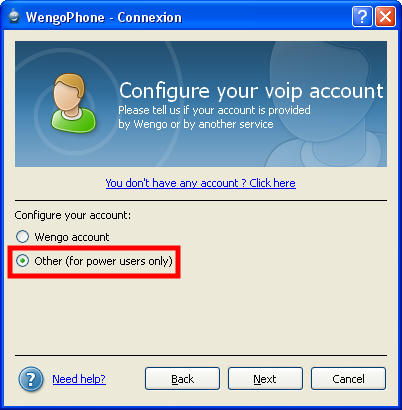 wengophone configure