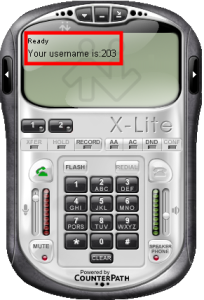 xlite sip softphone logged