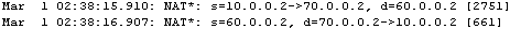 Cisco output debug ip nat