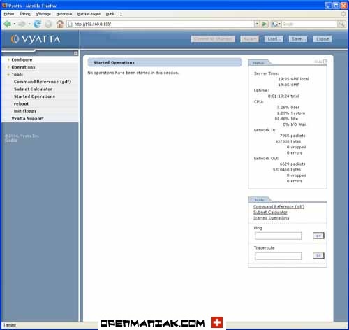 vyatta web plate-forme