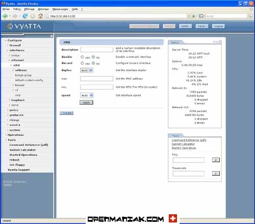 vyatta web plate-forme