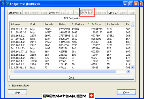 wireshark statistics conversations tcp