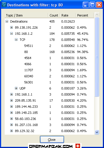 wireshark destinations