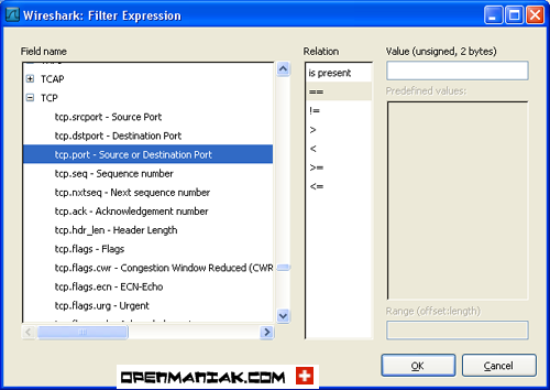 wireshark filter expression