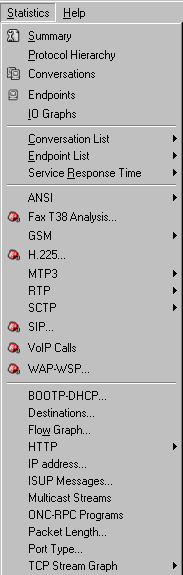 wireshark statistics