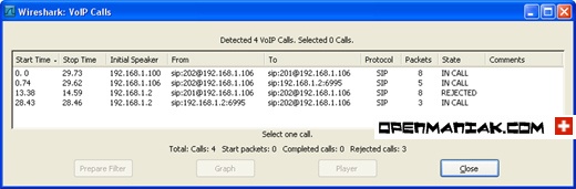 wireshark voip calls